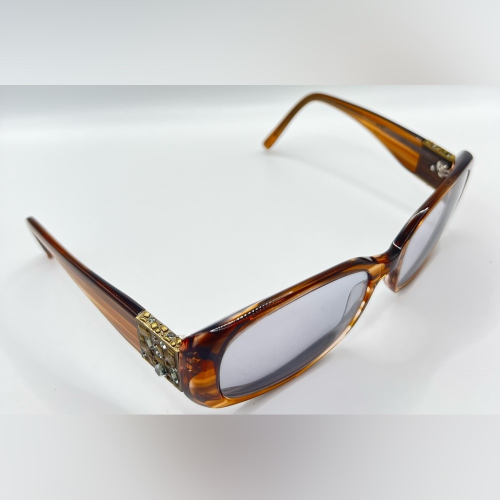 Vera Vera V255 Brown Oval Sunglasses Frames Only